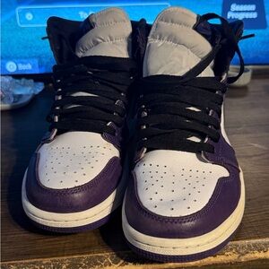 Jordan 1 purple court